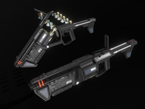 Sci-Fi Grenade Launcher Military Weapons