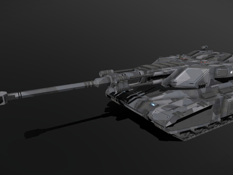 Sci-fi Hellfire Heavy Artillery Tank