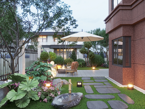 Modern Courtyard Garden