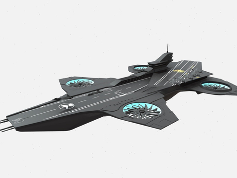 sci-fi warship aircraft carrier