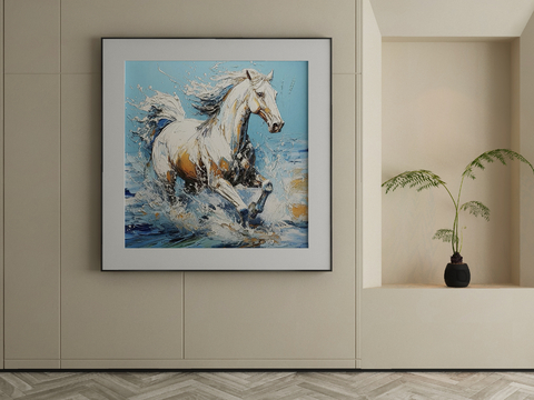 Oil painting Horse painting Decorative painting