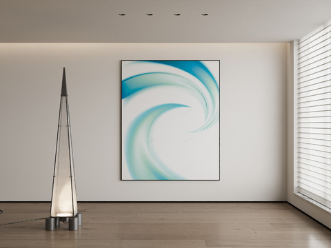 Modern spiral painting gradient painting decorative painting