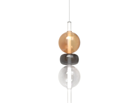 Modern minimalist chandelier beaded chandelier