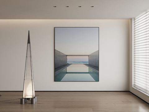 Modern Architectural Painting Realistic Hanging Painting Decorative Painting