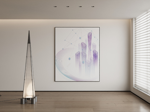 Modern Architectural Painting Simple Hanging Painting Decorative Painting