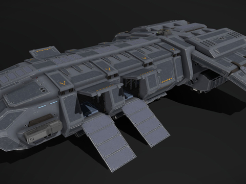 sci-fi landing ship sci-fi spaceship