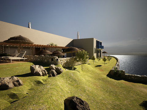 Quiet Sea View Villa Architectural Appearance