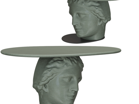 Forma & Cemento French head dining table sculpture dining table