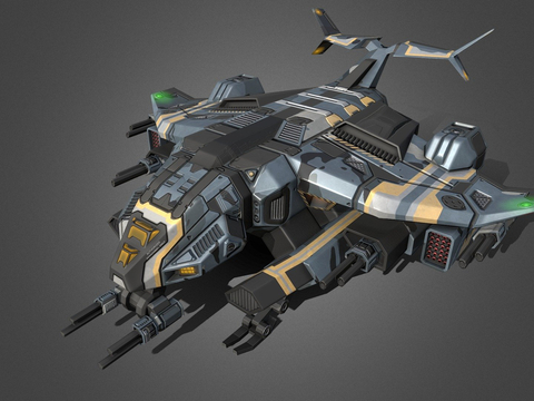 science fiction aircraft spaceship