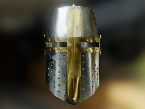 Crusader Helmet Armor Animation Props