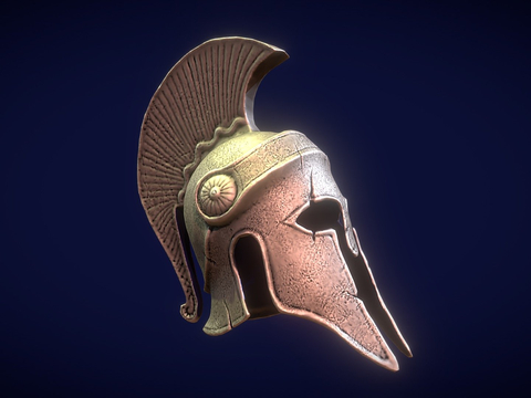 Roman soldier helmet