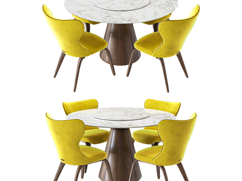 Round Dining Table and Chair