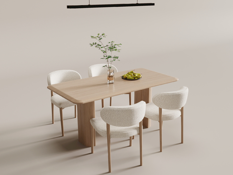 Cream Style dining table and chair