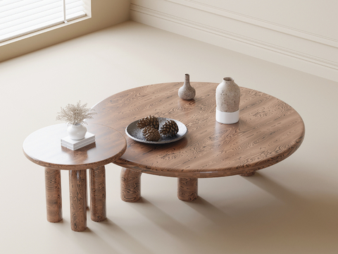 Modern round coffee table