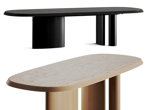 Modern Dining Table Oval Long Table