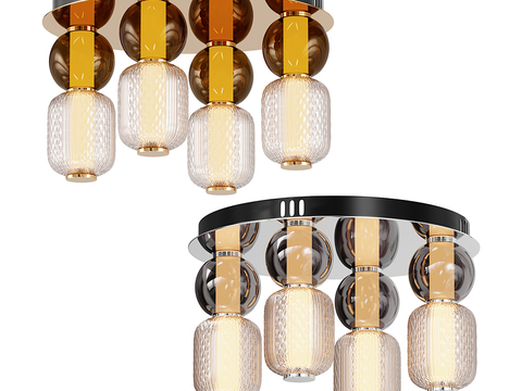 Modern glass ceiling lamp