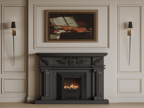 European style fireplace stove