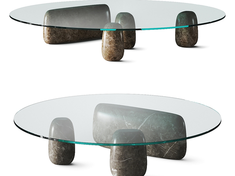 Modern glass coffee table