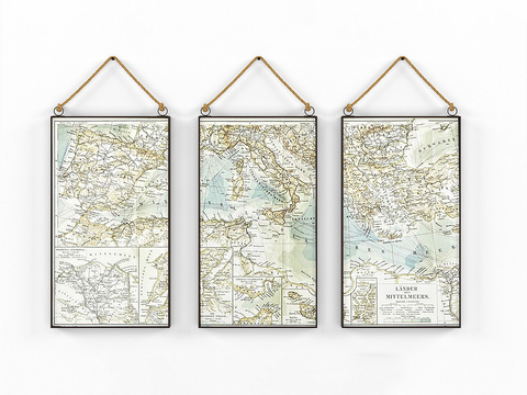 Map Pendant Map Wall Decorations