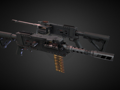 Modified light machine gun