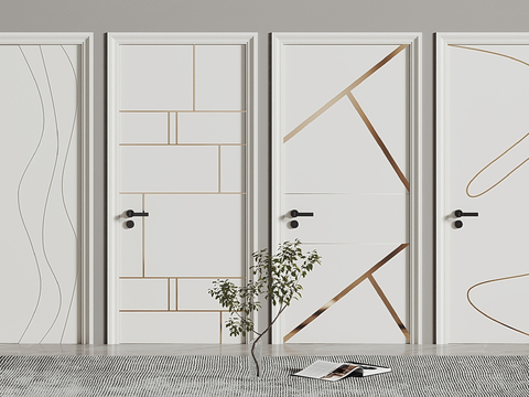 Modern Single Door Interior Door