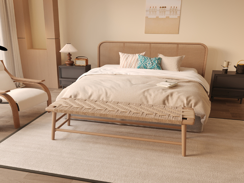 Middle Style Double Bed