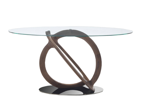 Modern Oval Glass Dining Table Free