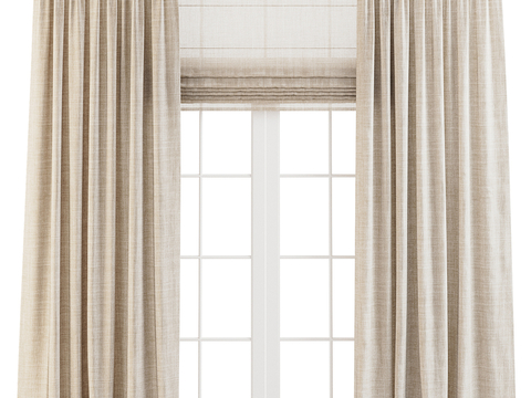 Modern Solid Color Curtain Window Gauze Curtain