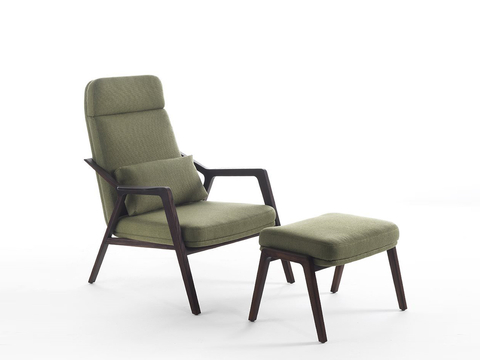 Loretta pouf modern green lounge chair free