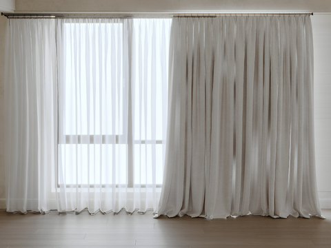 Orbital curtain transparent curtain gauze curtain