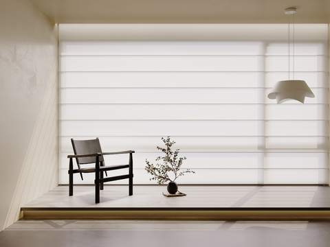 Modern Shangri-La Curtain Curtain Light Transmission Curtain Pleated Curtain