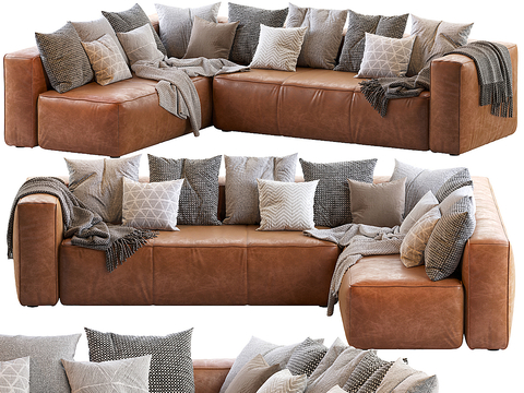 Modern Leather Sofa Corner Sofa