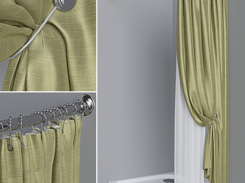 Modern shower curtain bathroom shade curtain