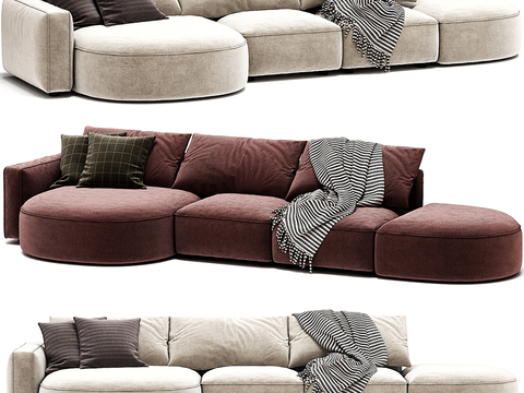 Pedrali multi-person sofa corner sofa