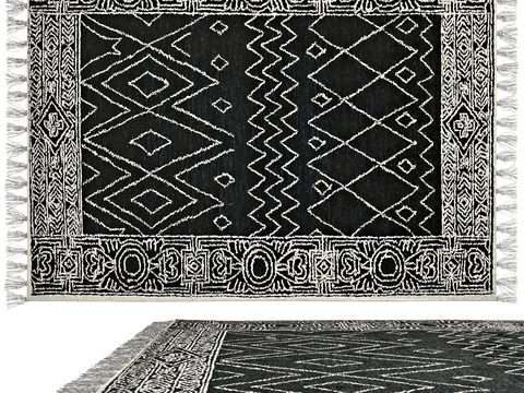 European carpet square blanket