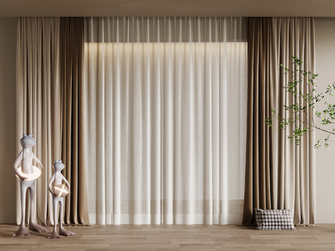 modern curtain cloth curtain