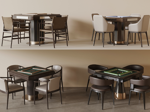 Middle style mahjong table chess table