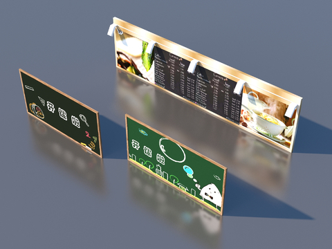 Billboard shop signboard blackboard graffiti wall chalk drawing small blackboard free