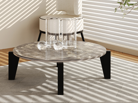 Modern coffee table round table