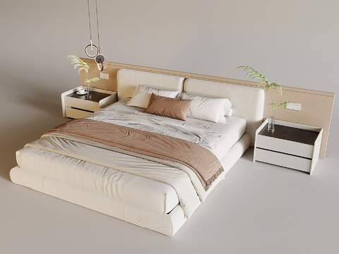 Cream Style double bed