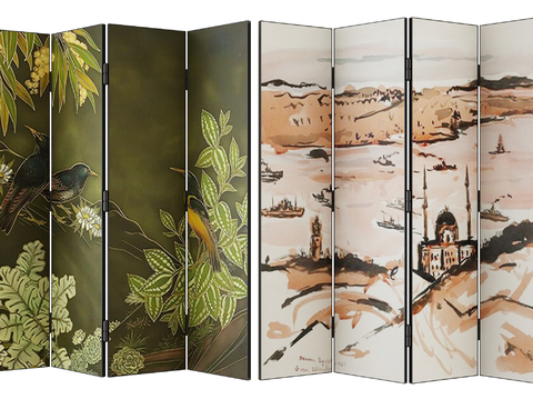 Middle Ancient Folding Screen