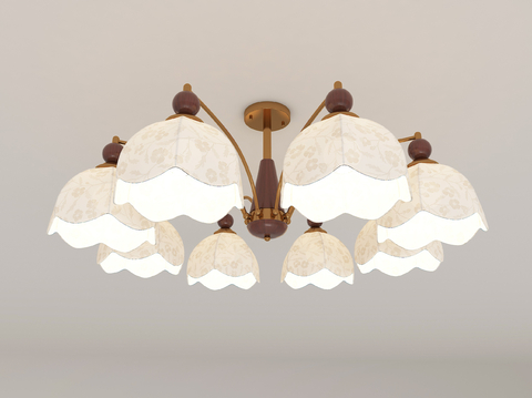 French retro chandelier multi-head chandelier