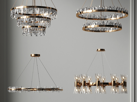 Modern crystal chandelier