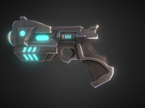 Modern science fiction pistol