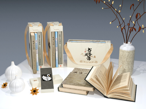 Neo-Chinese Style Desktop Ornaments Book Packaging Gift Box