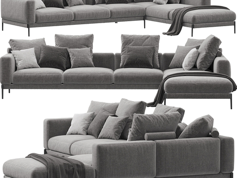 Flexform Romeo corner sofa multiplayer sofa