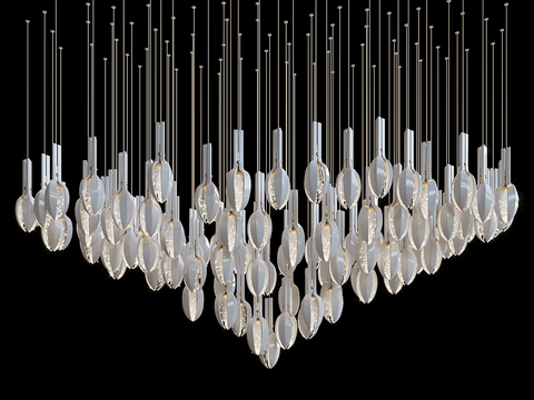 Modern multi-head chandelier