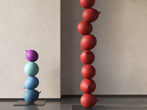 Modern abstract balloon sculpture