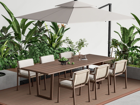 Modern outdoor tables and chairs