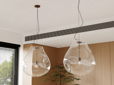 Nordic glass chandelier